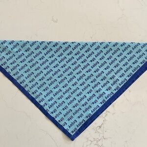 2 for $10🎁 Simply Dog Blue "Enjoy Life" Bandana